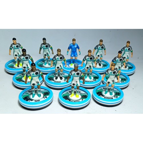 Subbuteo Andrew Table Soccer Newcastle United 2024-25 3rd kit on Aeolus Evo Professional bases